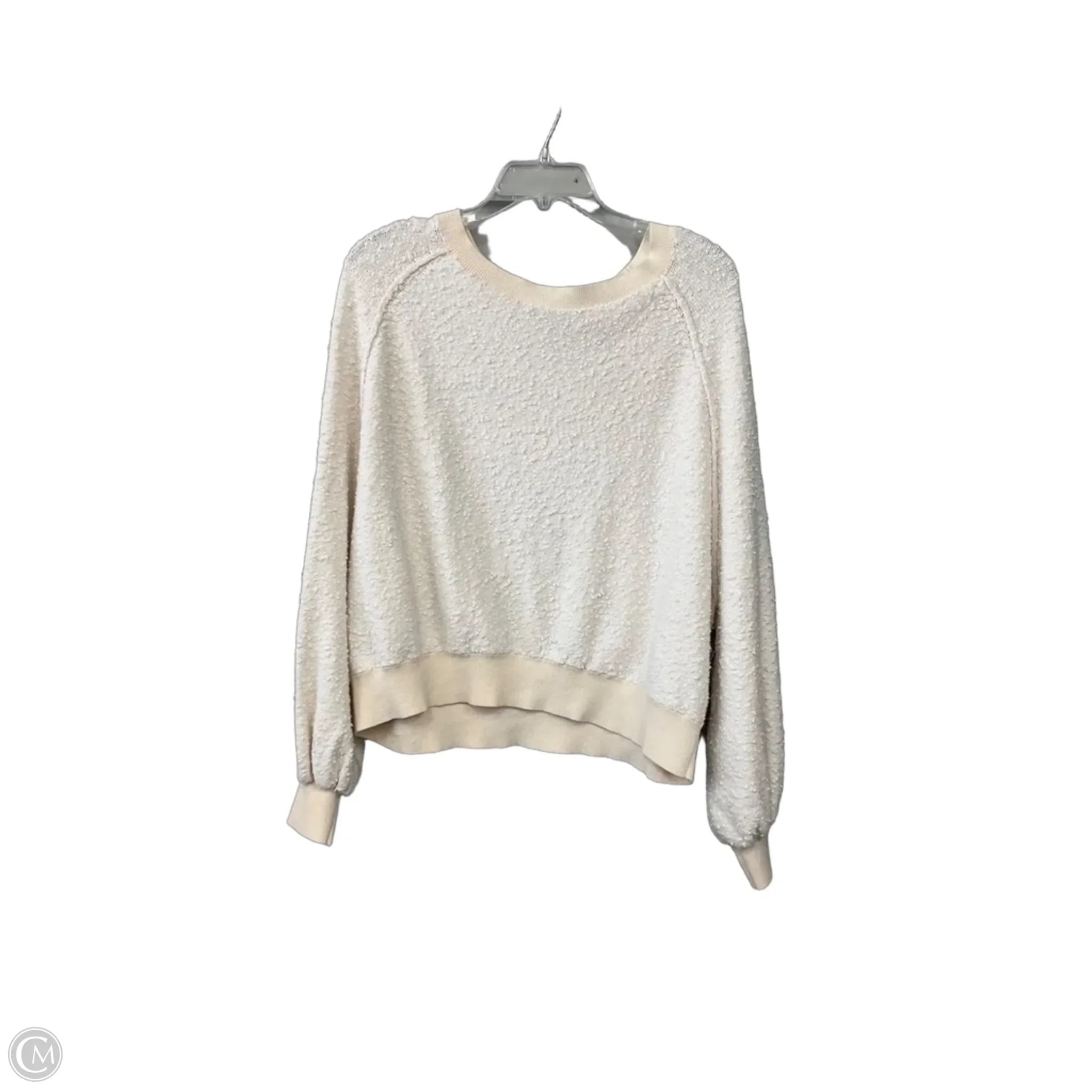Top Long Sleeve By Free People In Cream, Size: S