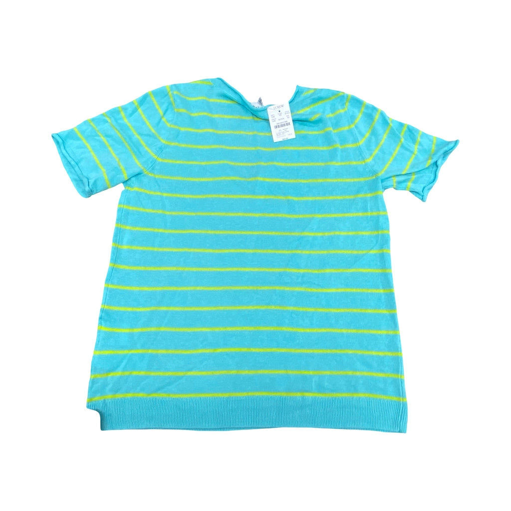 Top Ss By J. Crew In Blue & Yellow, Size:Xs