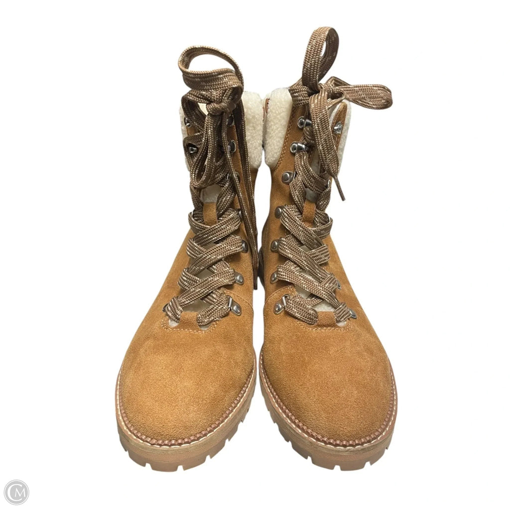 Boots Snow By Lands End In Tan & White, Size: 7