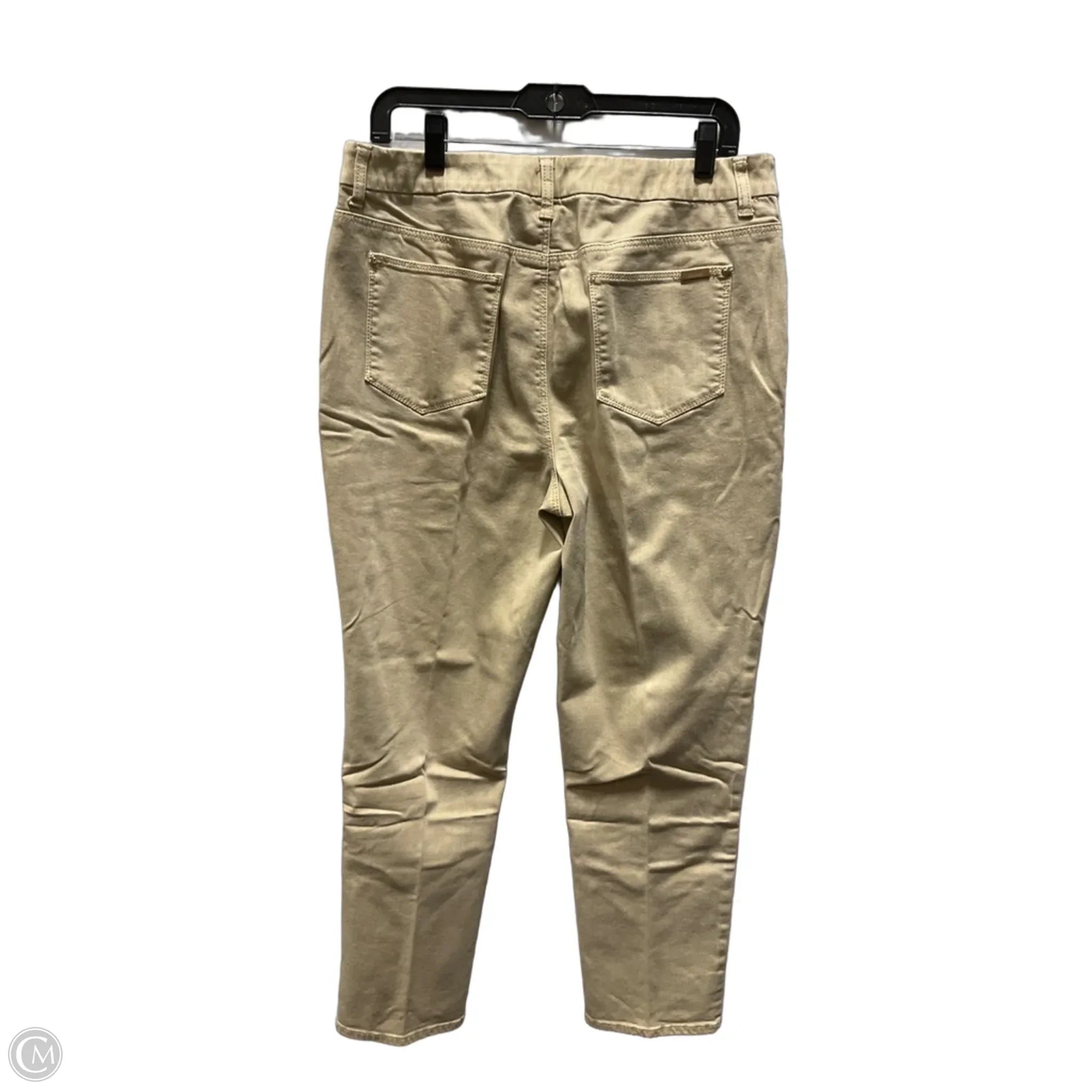 Jeans Straight By Chicos In Tan, Size: 12