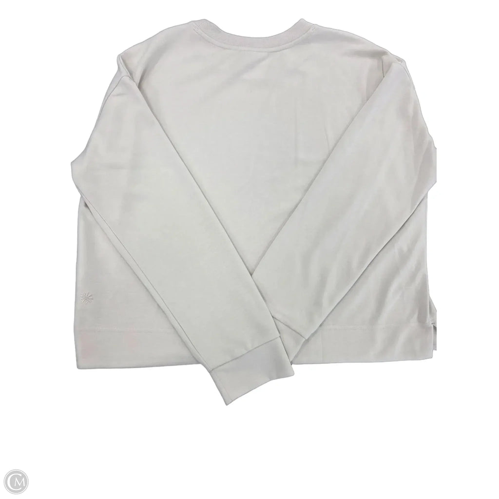 Top Long Sleeve By Athleta In Cream, Size: L