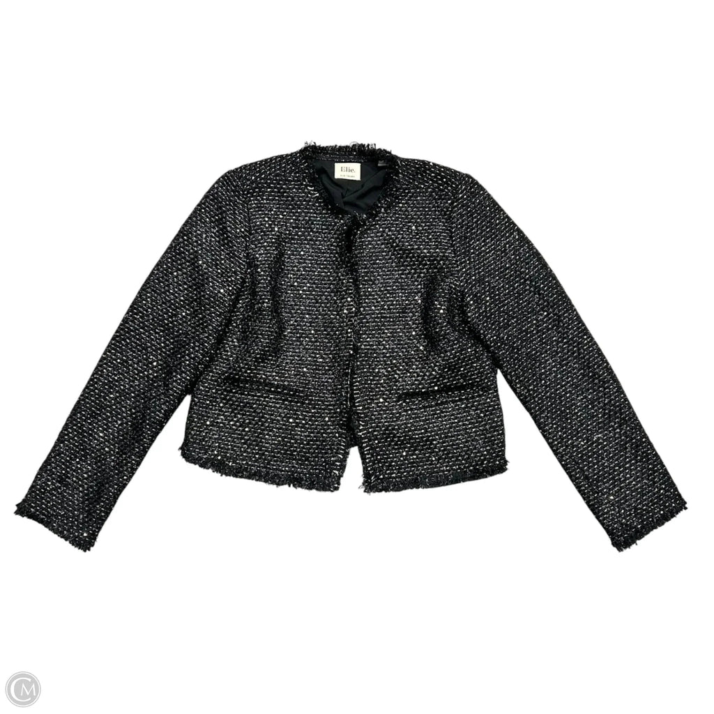 Blazer By Elie Tahari In Black & Gold, Size: M