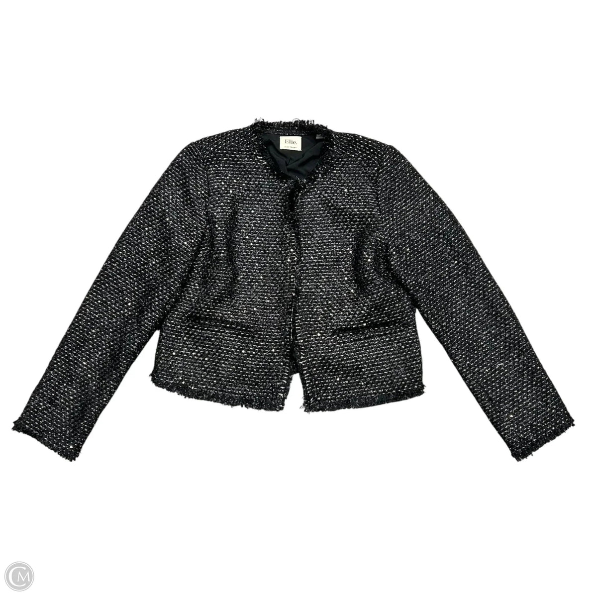 Blazer By Elie Tahari In Black & Gold, Size: M