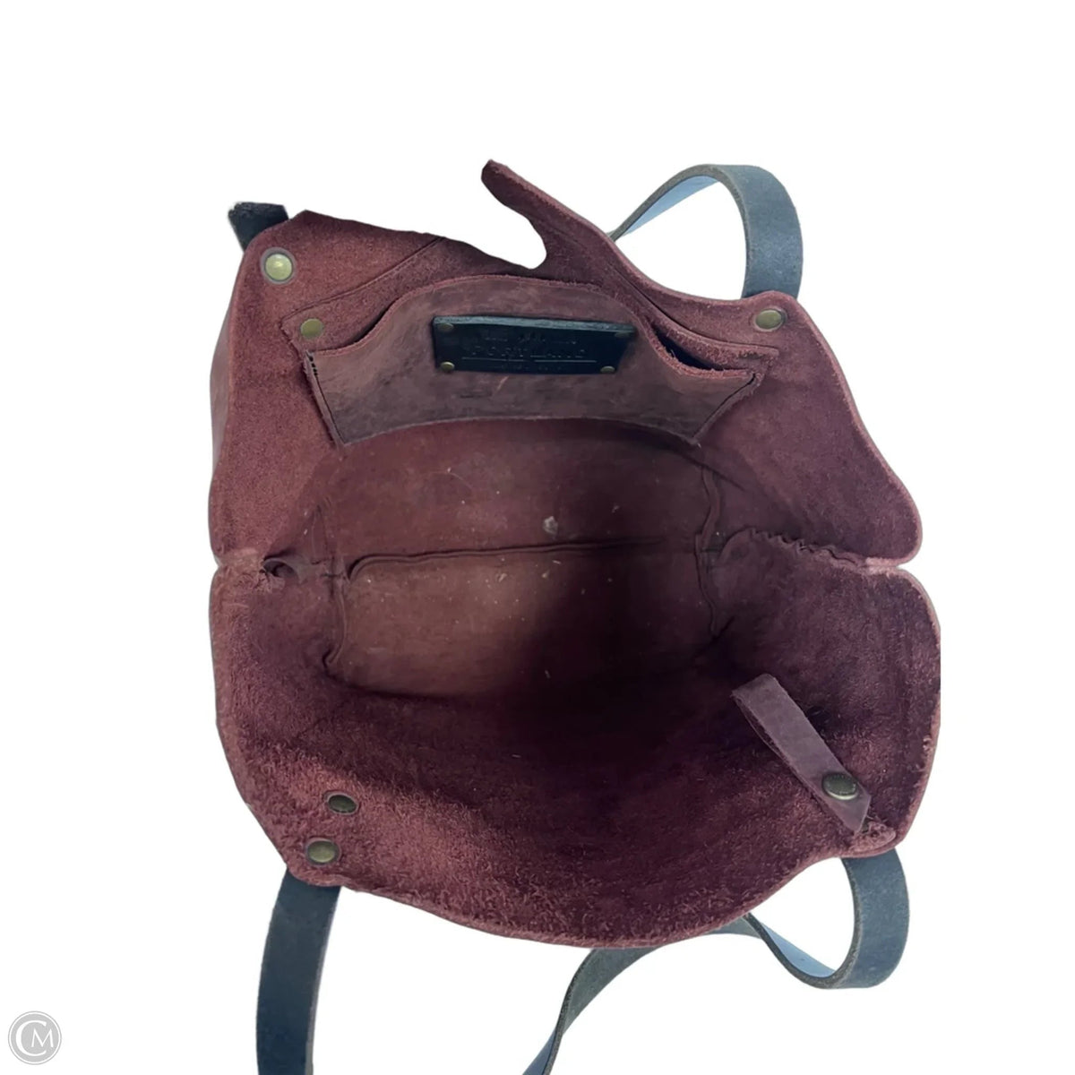 Handbag Leather By Portland Leather, Size: Large