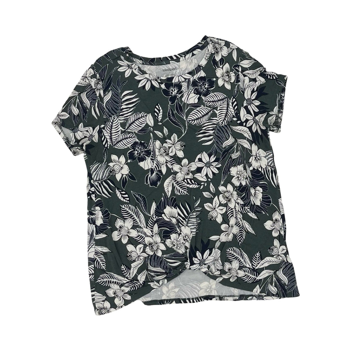 Top Ss By Westport In Floral Print, Size:L