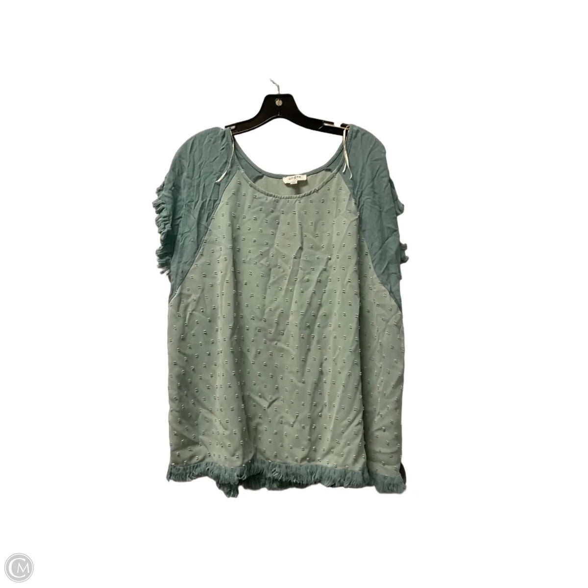 Top Short Sleeve By Umgee In Teal, Size: L