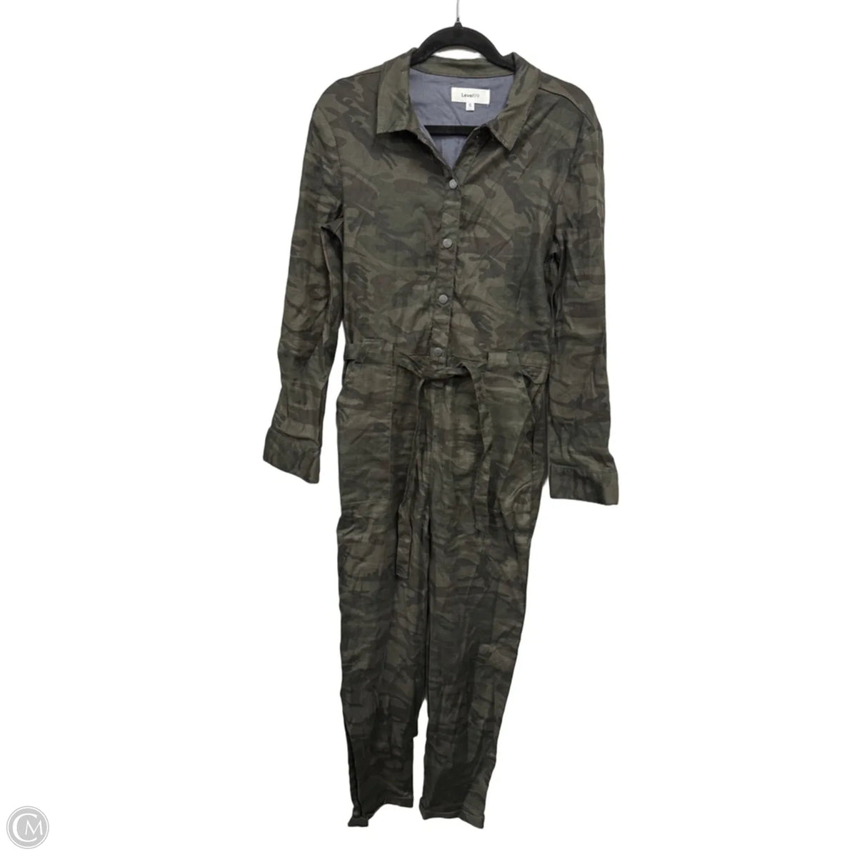 Jumpsuit By Level 99 In Camouflage Print, Size: S