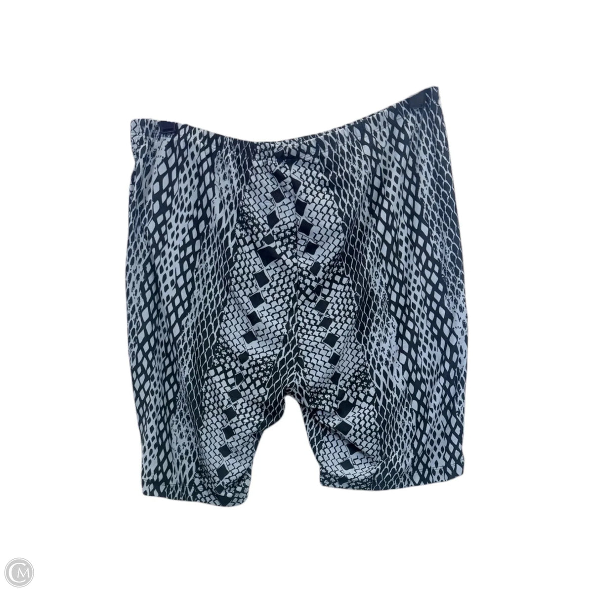 Athletic Shorts By Just Be In Black & Grey, Size: 1x