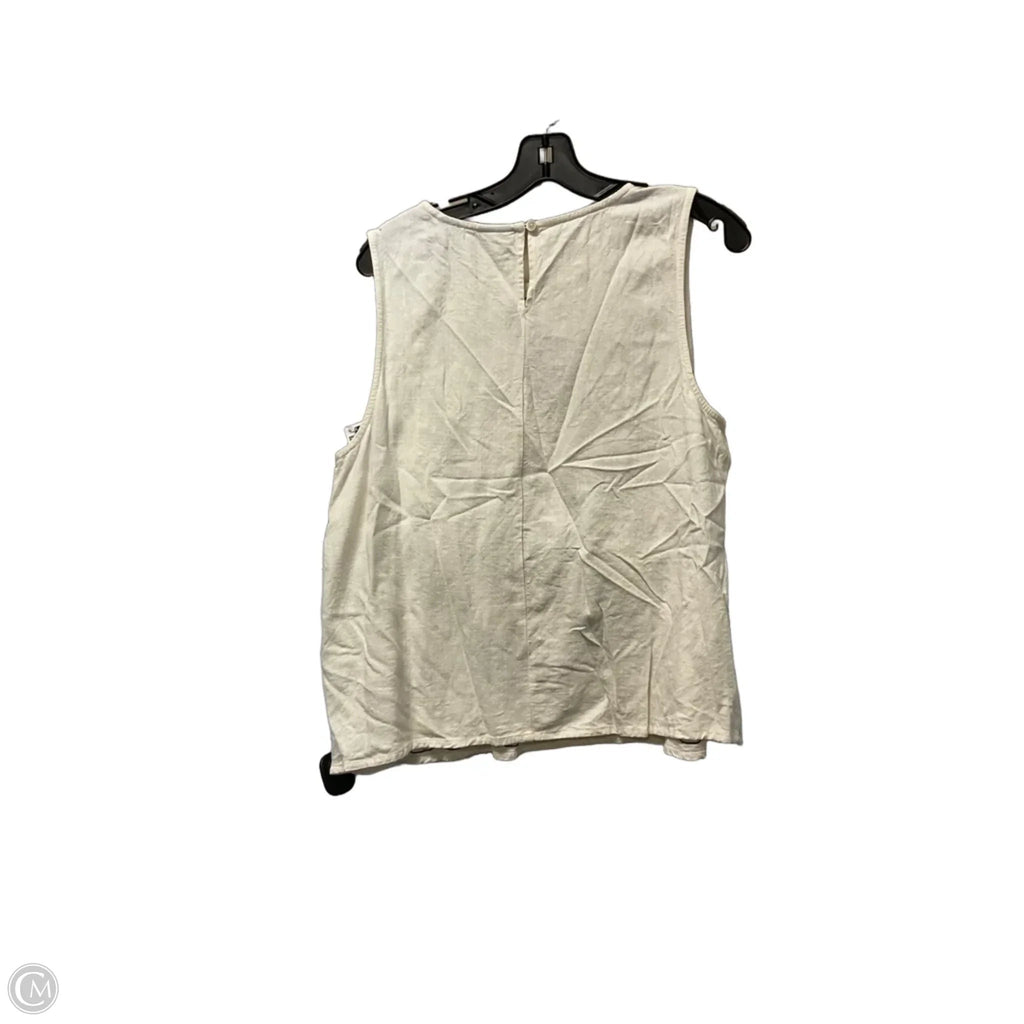 Top Sleeveless By Daytrip In Cream, Size: M