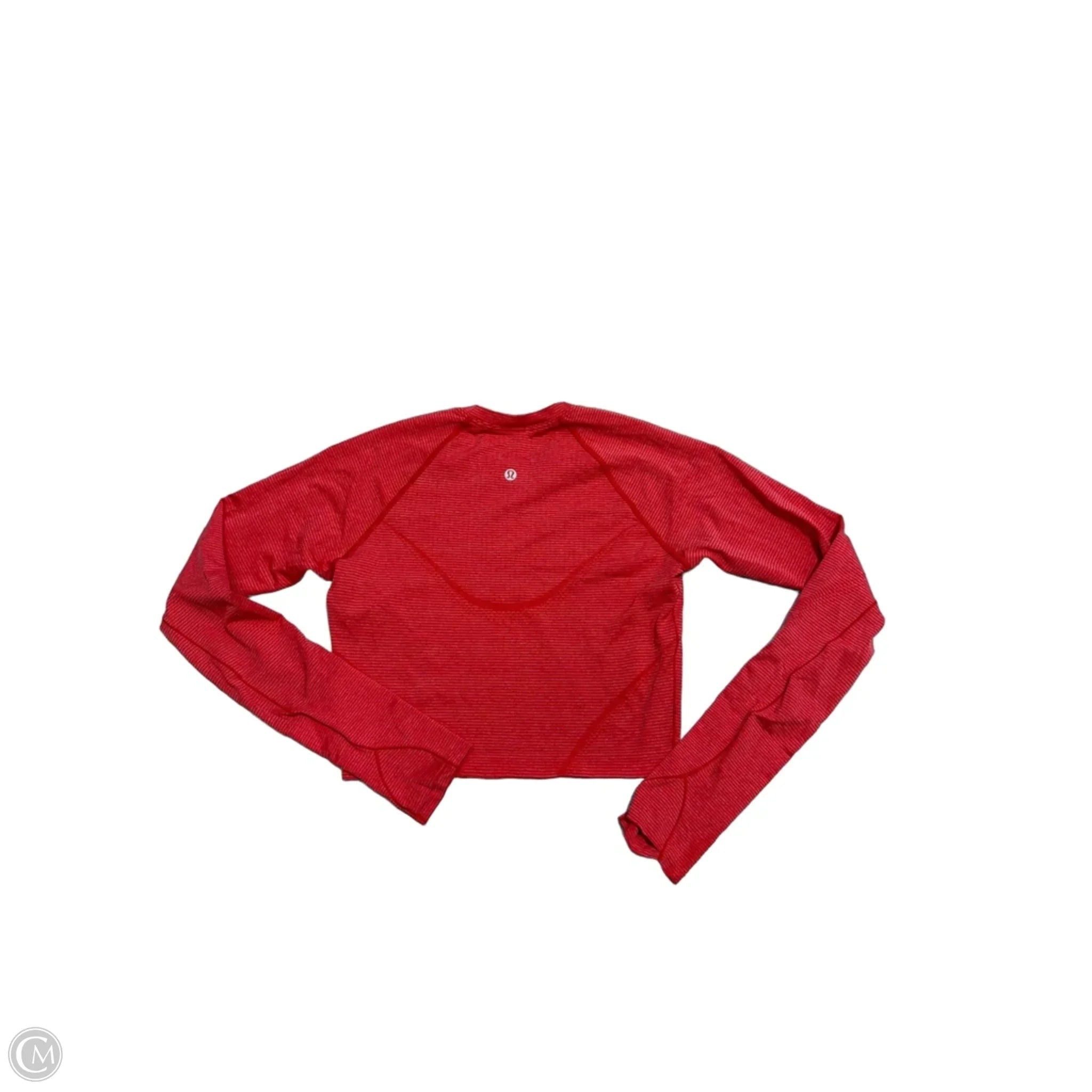 Athletic Top Long Sleeve Crewneck By Lululemon In Red, Size: S