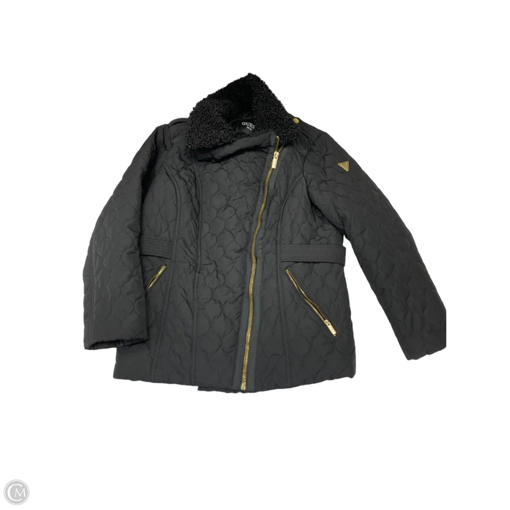 Jacket Puffer & Quilted By Guess In Black, Size: 1x
