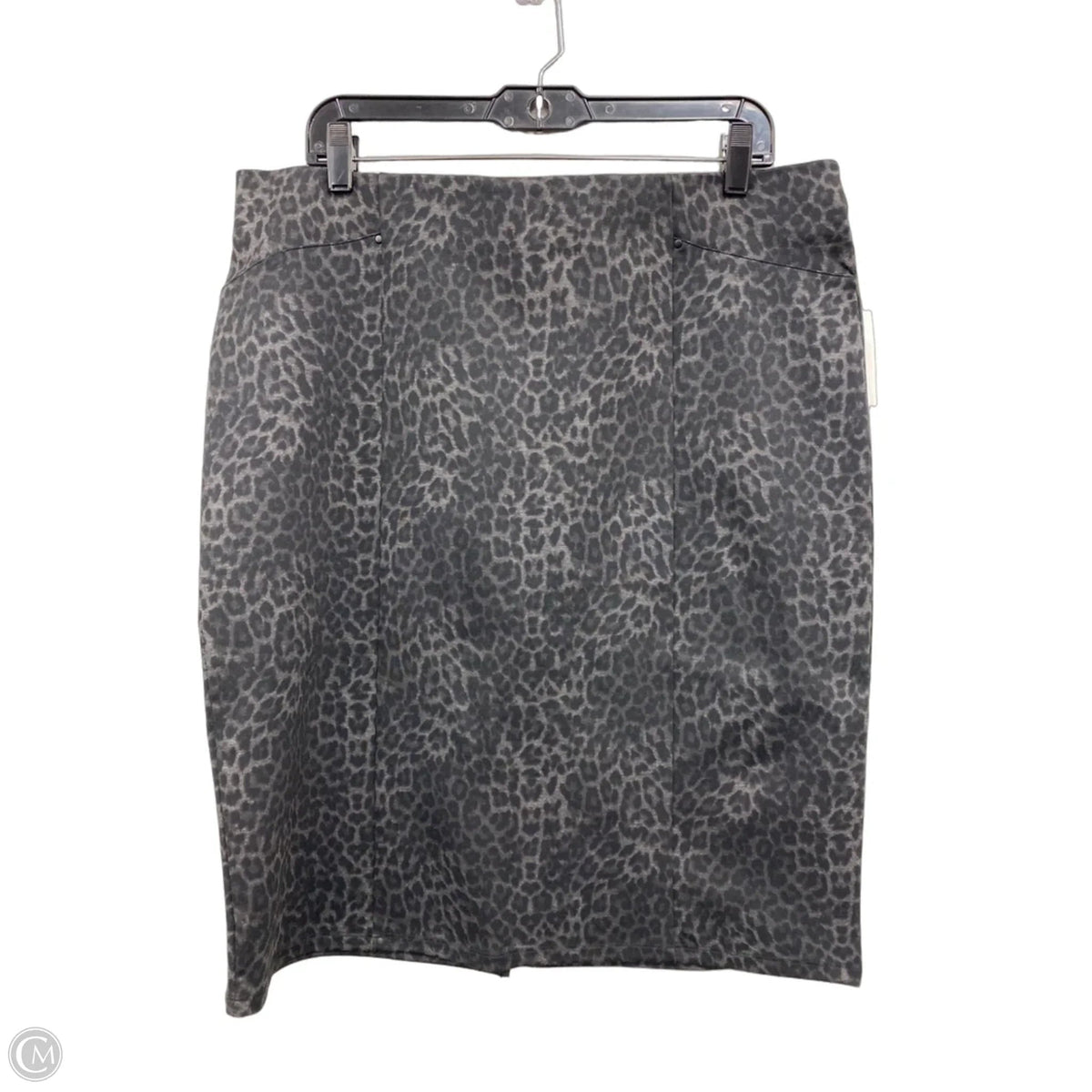 Skirt Midi By 89th And Madison In Black & Grey, Size: Xl