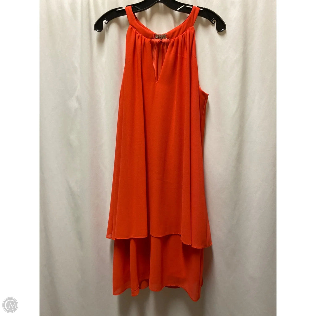 Dress Casual Midi By Jessica Howard In Orange, Size: L