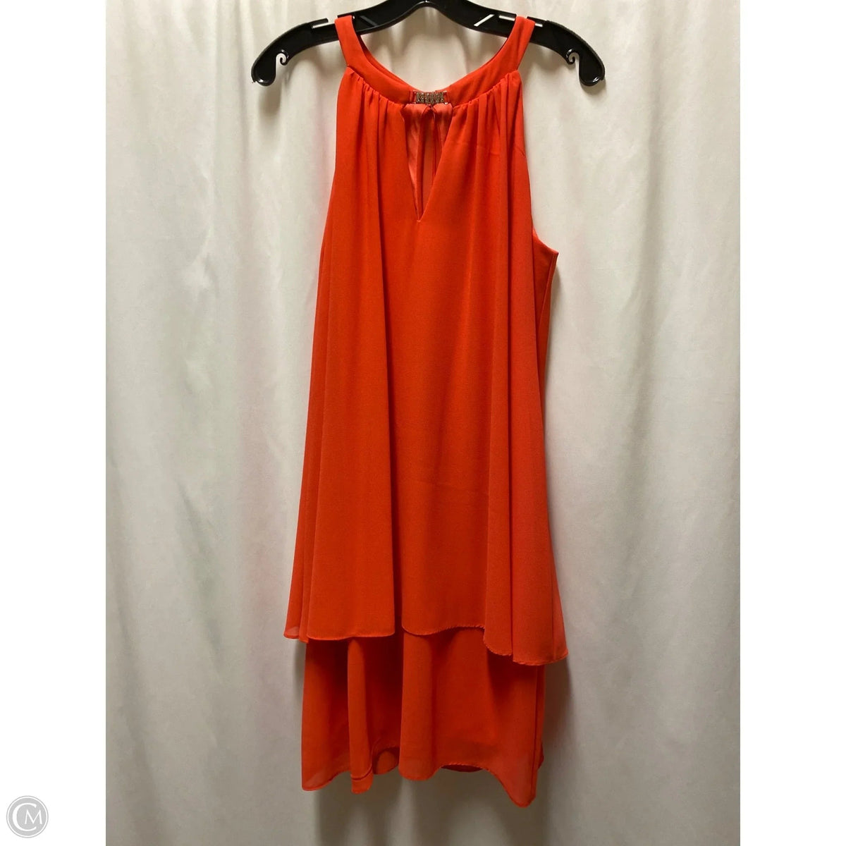 Dress Casual Midi By Jessica Howard In Orange, Size: L