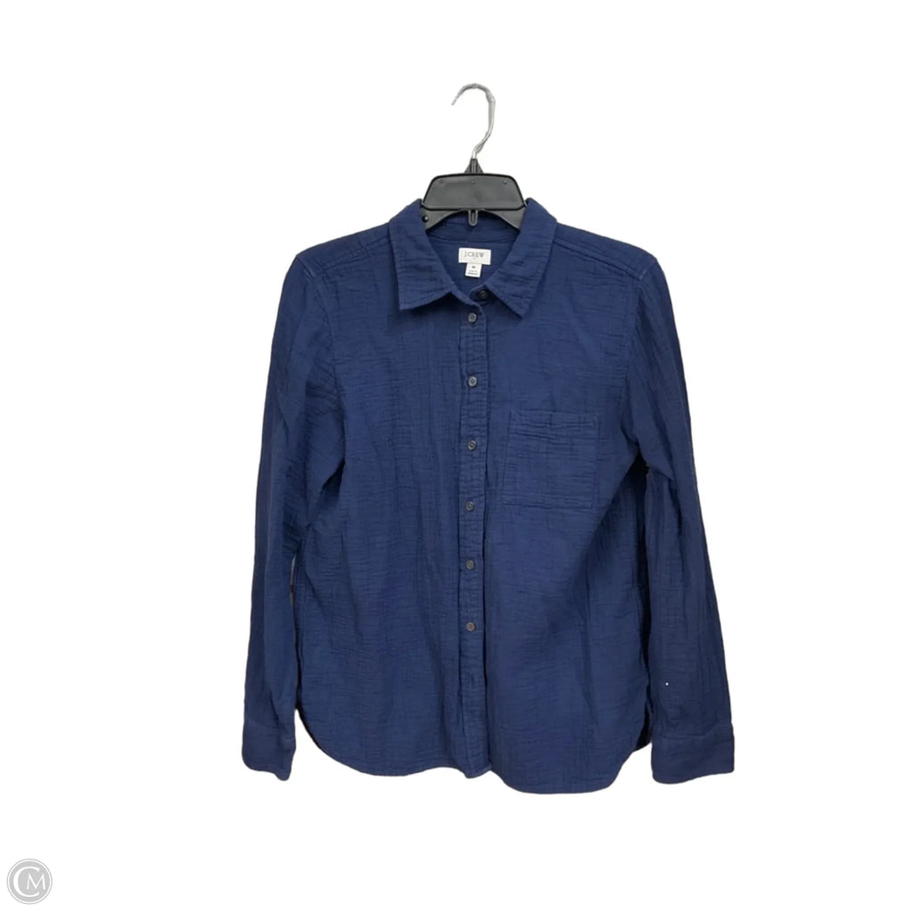 Top Long Sleeve By J. Crew In Blue, Size: M