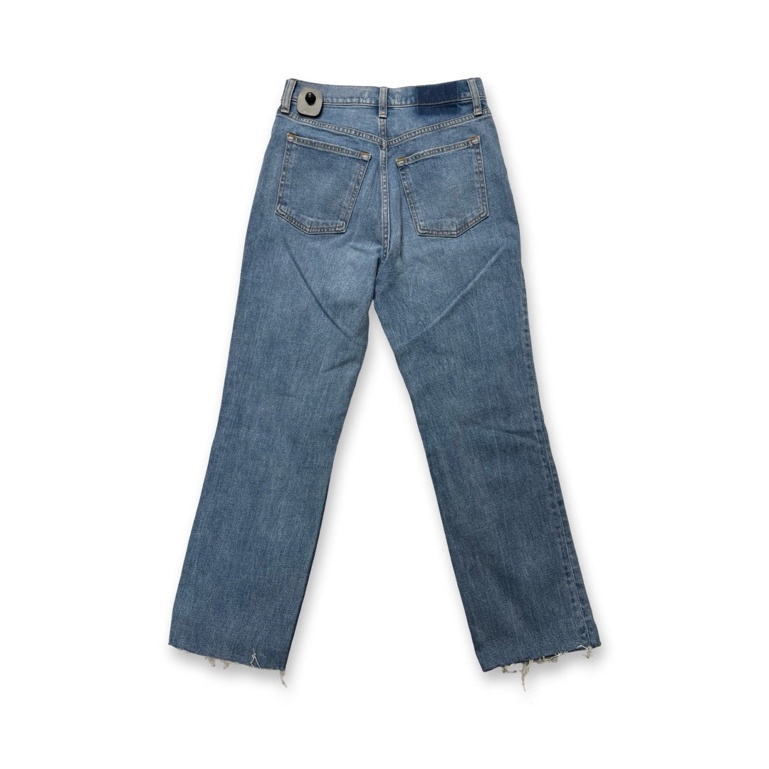 Jeans Straight By Abercrombie And Fitch In Blue Denim, Size:2
