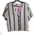 Top Short Sleeve Basic By Abound In Striped Pattern, Size: L