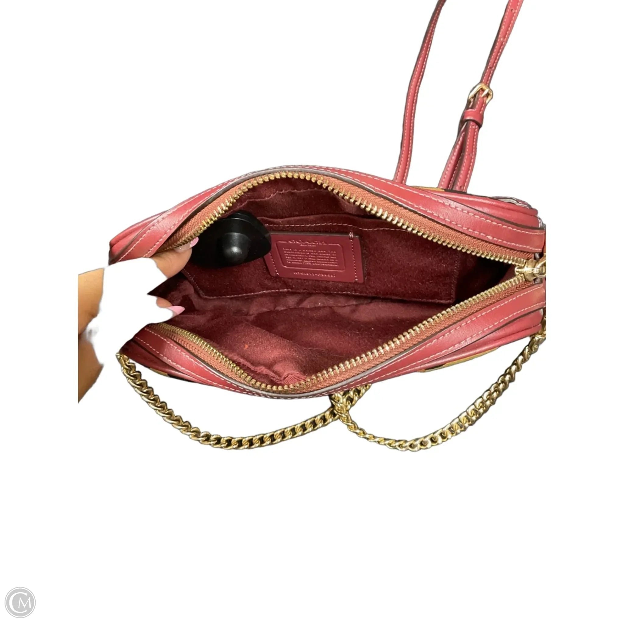 Crossbody Designer By Coach, Size: Small