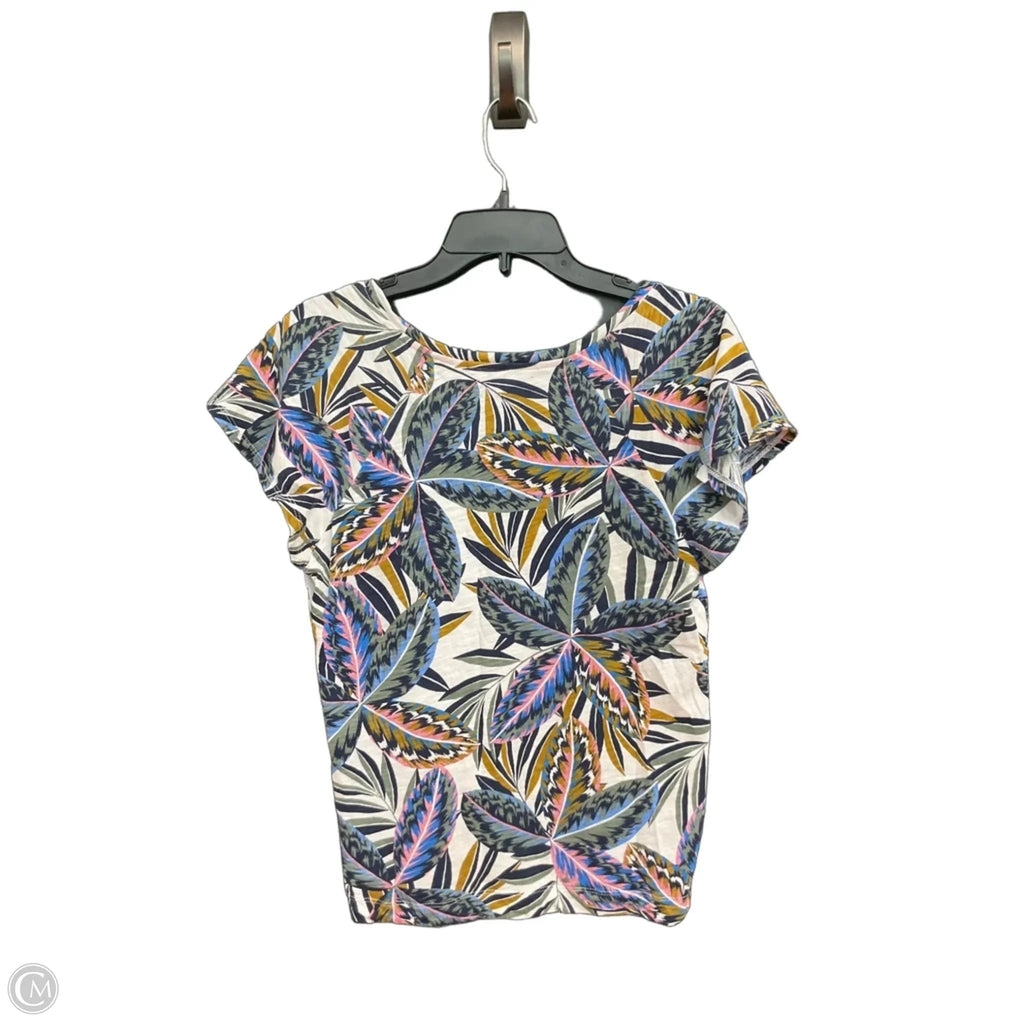 Top Short Sleeve By Boden In Floral Print, Size: M