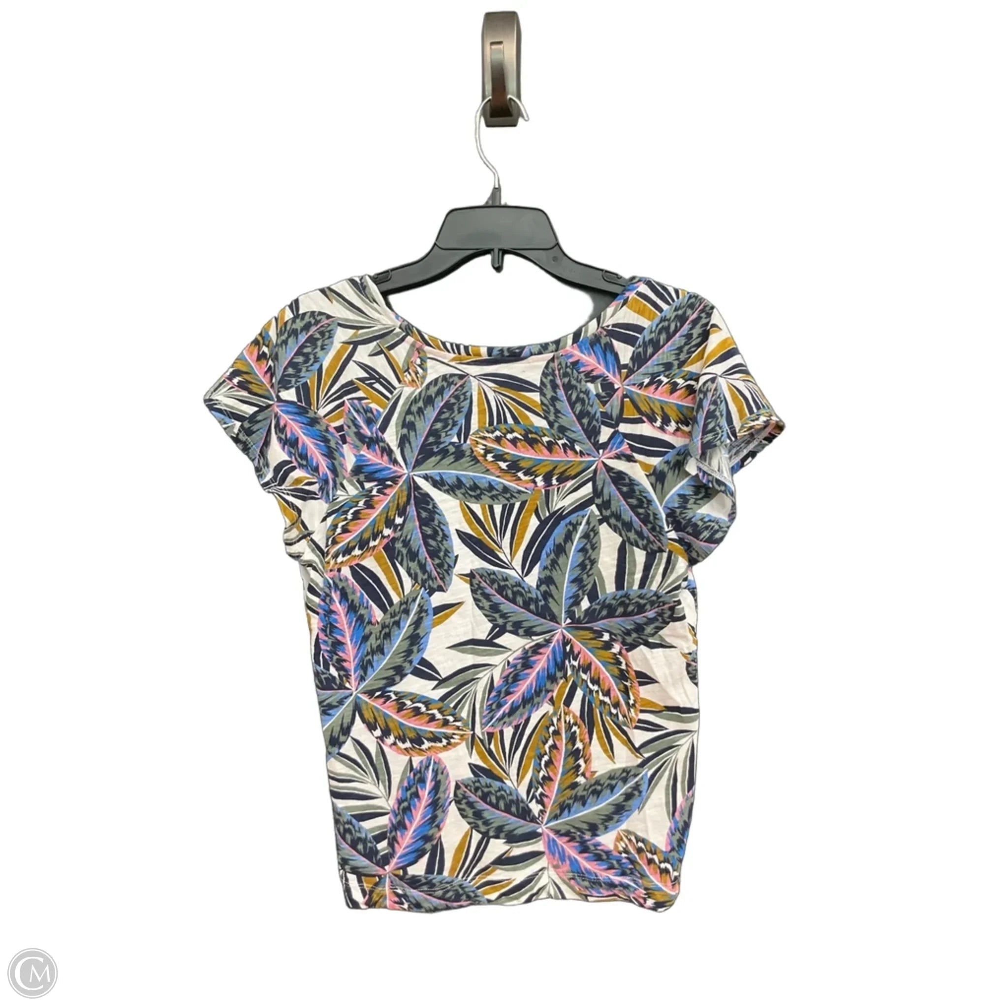 Top Short Sleeve By Boden In Floral Print, Size: M