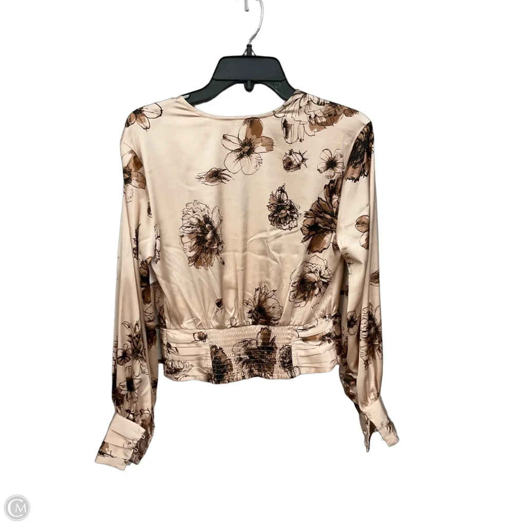 Blouse 3/4 Sleeve By Express In Floral Print, Size: S