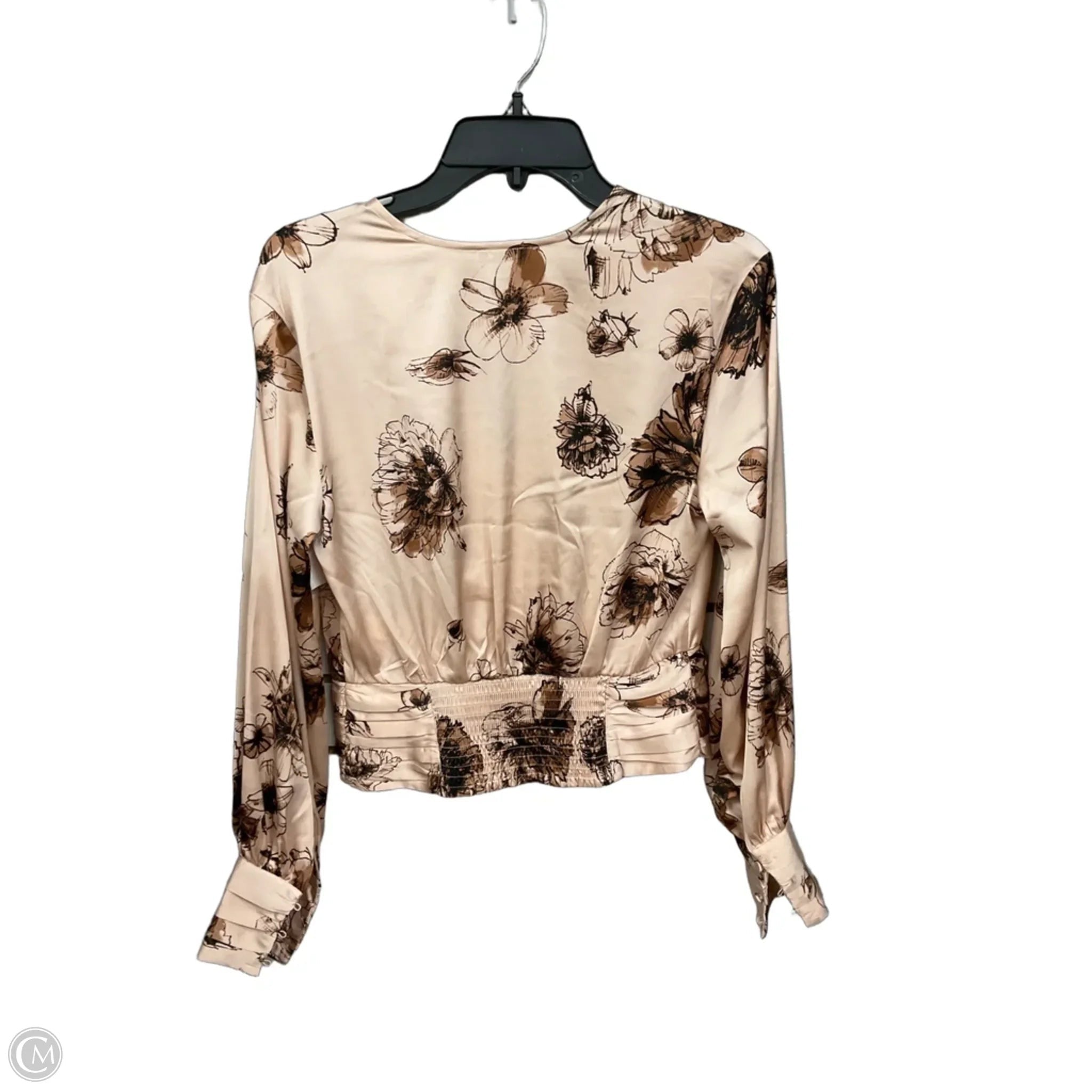 Blouse 3/4 Sleeve By Express In Floral Print, Size: S
