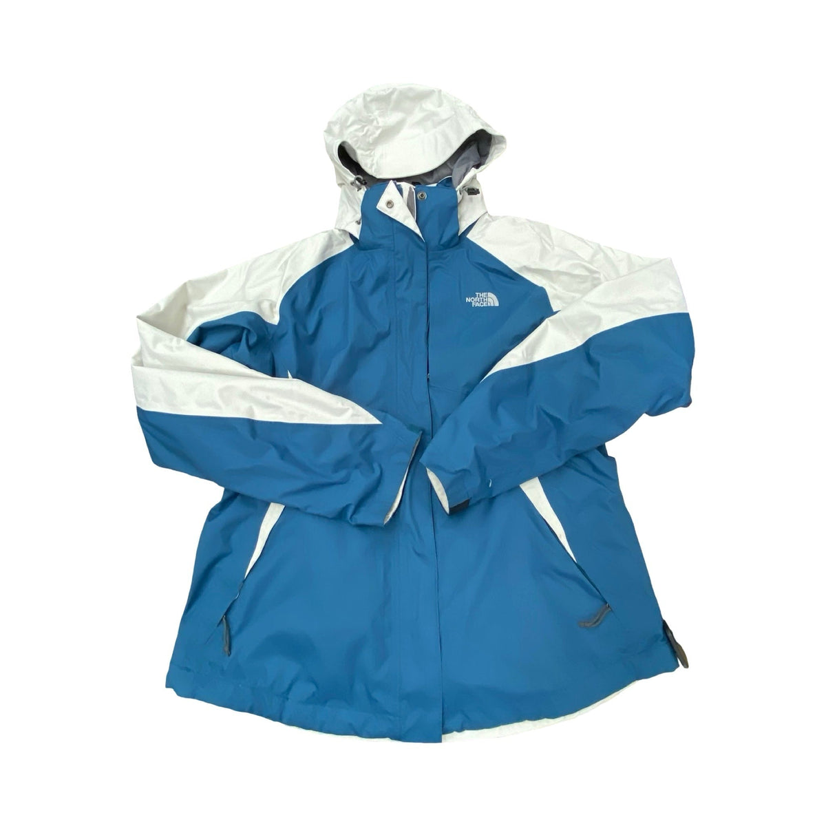 Jacket Windbreaker By The North Face In Blue & White, Size:L
