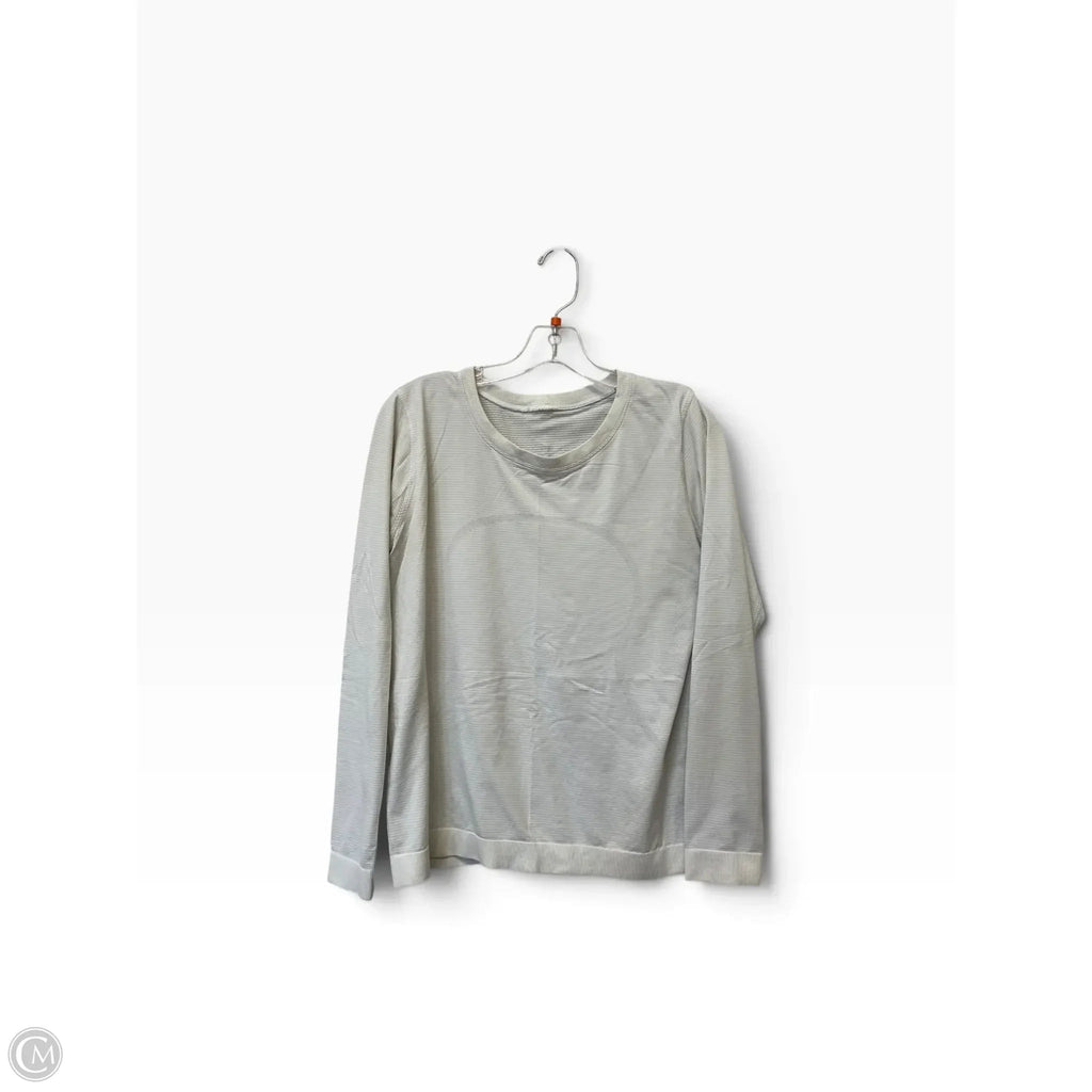 Athletic Top Long Sleeve Crewneck By Lululemon In Cream, Size: S