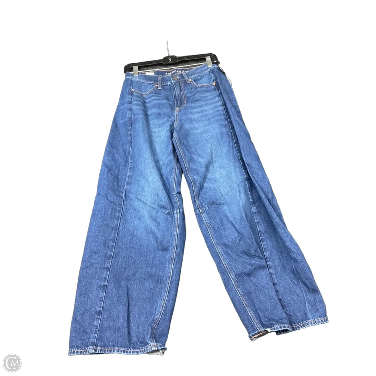 Jeans Wide Leg By American Eagle In Blue Denim, Size: 2