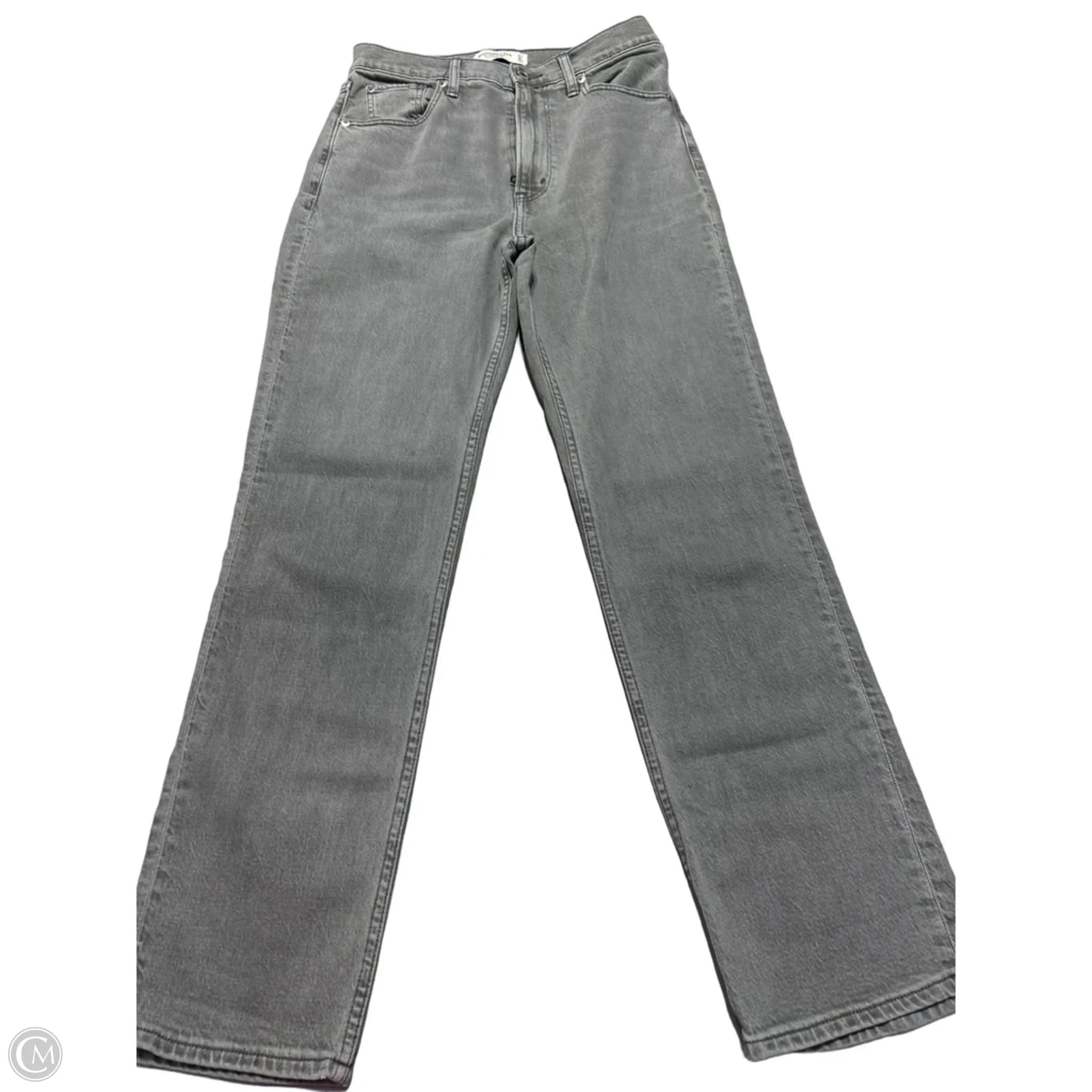 Jeans Skinny By Abercrombie And Fitch In Grey Denim, Size: 4