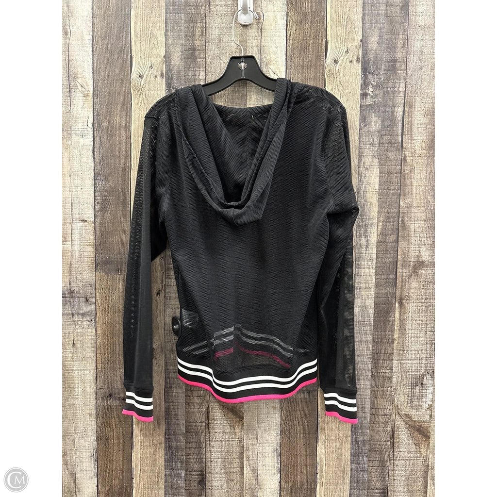 Athletic Top Long Sleeve Hoodie By Fila In Black, Size: M