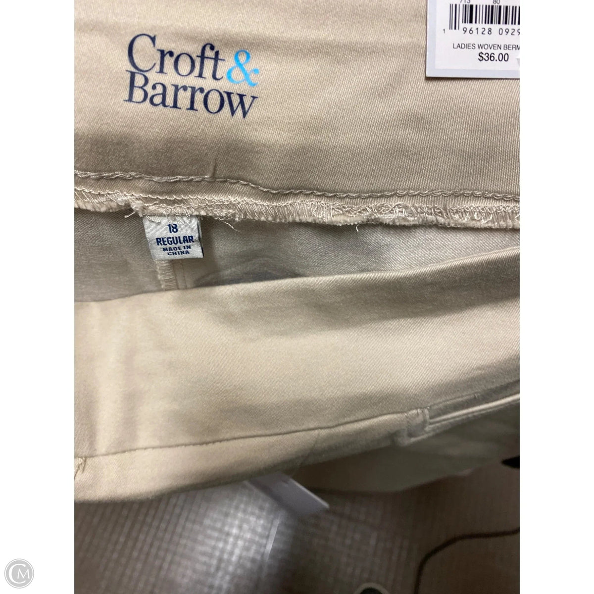 Shorts By Croft And Barrow In Beige, Size: 18