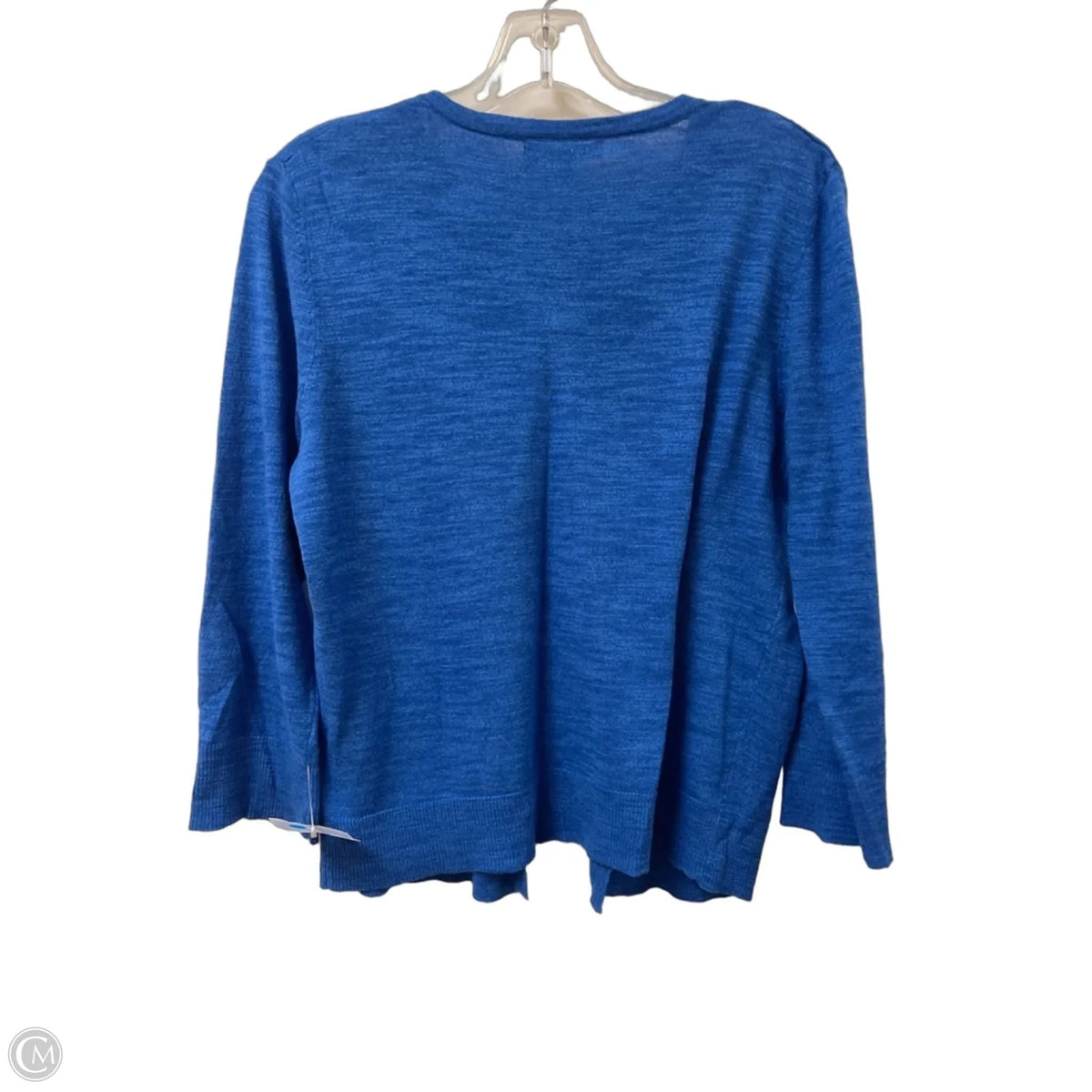 Sweater Cardigan By Cable And Gauge In Blue, Size: M