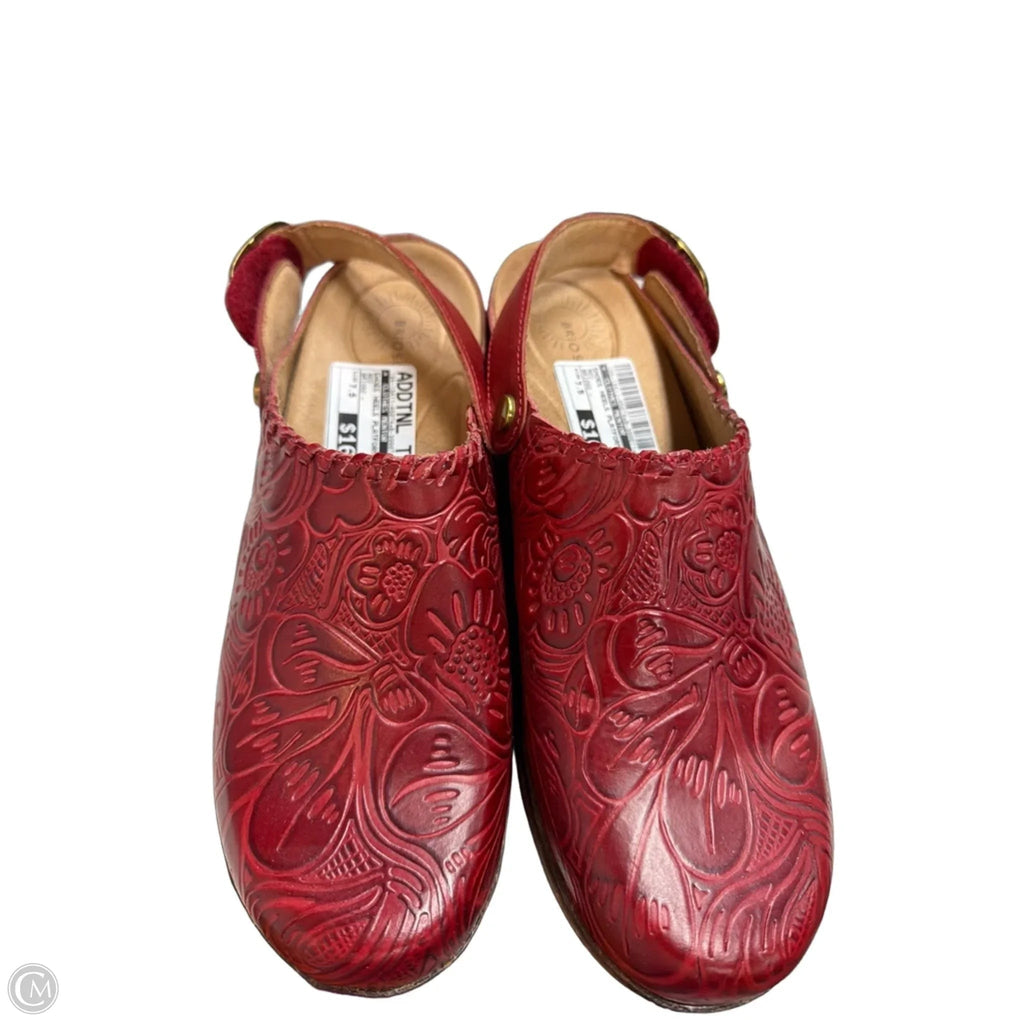 Shoes Heels Platform By Clothes Mentor In Red, Size: 7.5