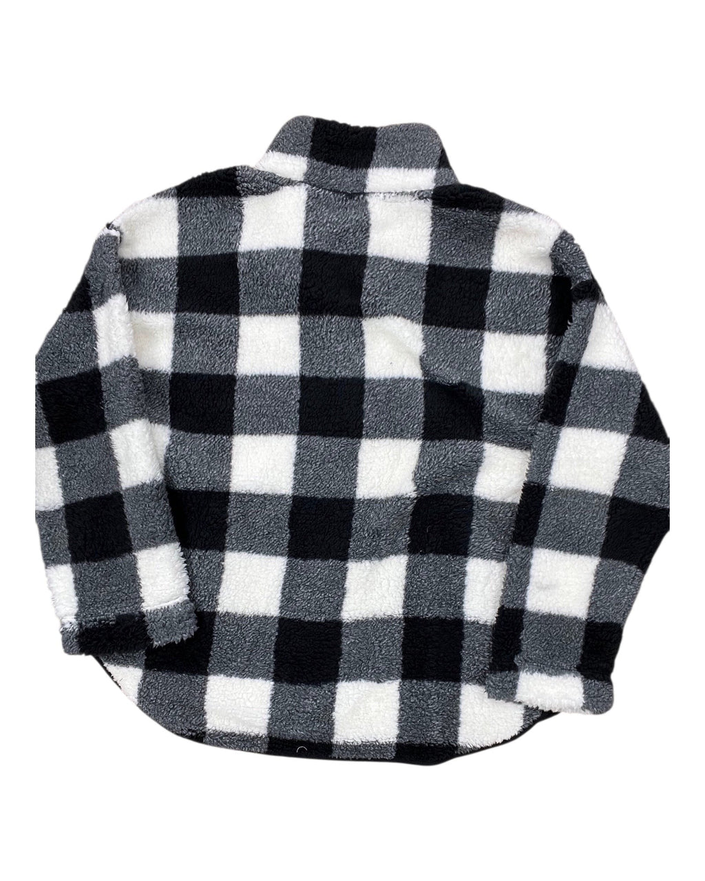 Jacket Faux Fur & Sherpa By Old Navy In Black & White, Size:Xxl