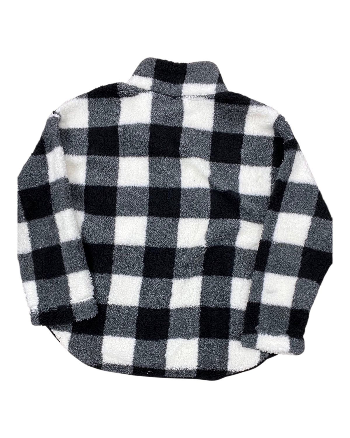 Jacket Faux Fur & Sherpa By Old Navy In Black & White, Size:Xxl
