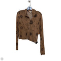 Blouse Long Sleeve By June & Hudson In Black & Brown, Size: Xl