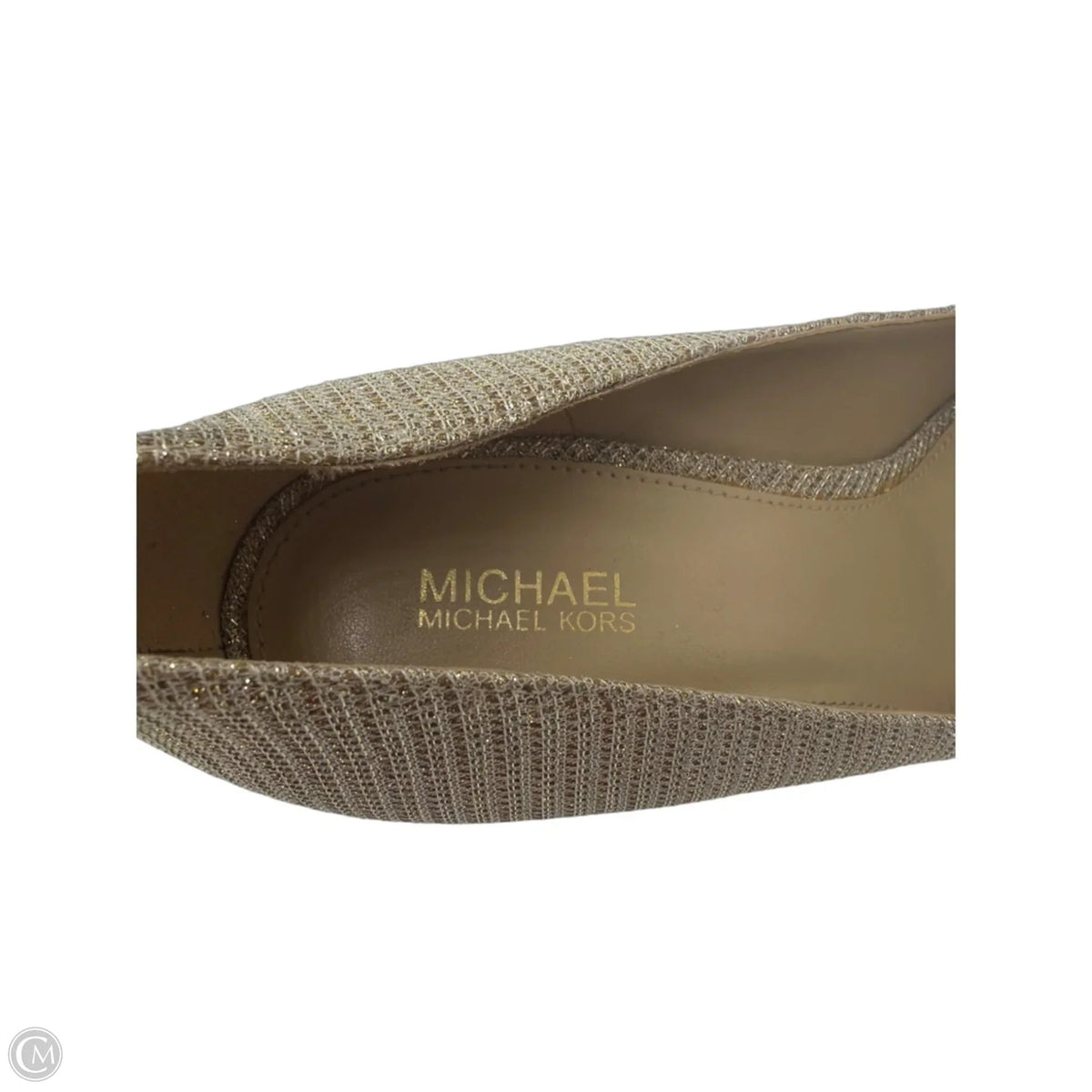 Shoes Heels Stiletto By Michael Kors In Gold, Size: 8