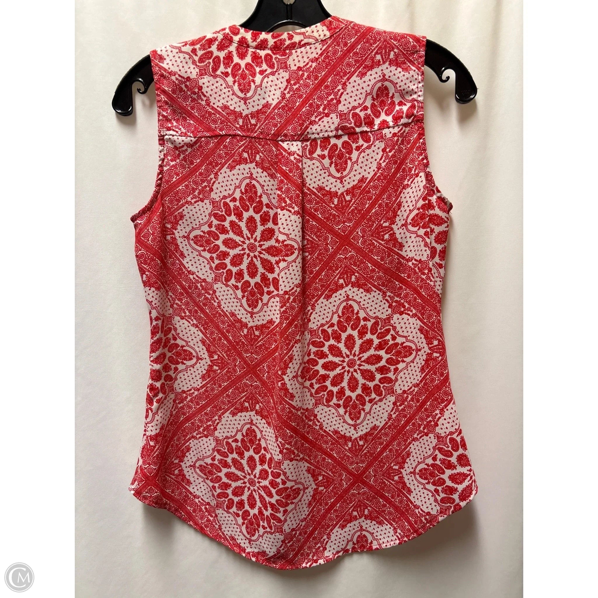 Top Sleeveless By Soho Apparel In Red, Size: Xs