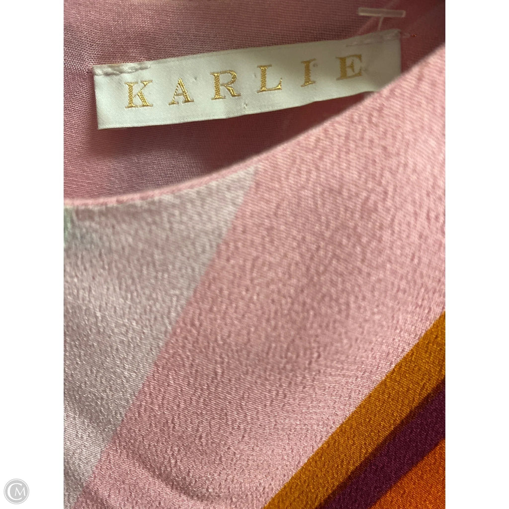 Dress Casual Midi By Karlie In Pink, Size: L