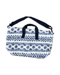 Tote By Clothes Mentor In Blue & White, Size:Large