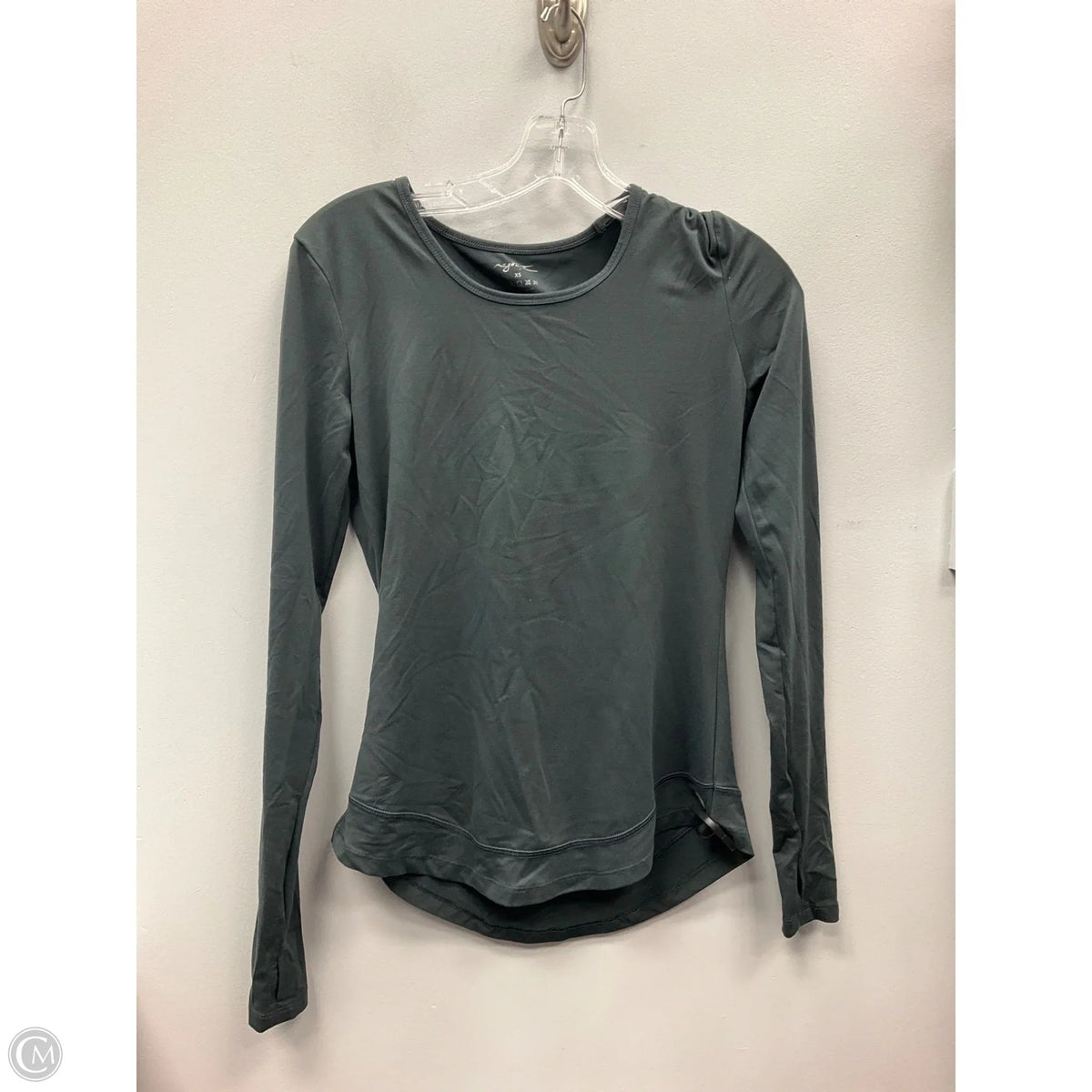 Athletic Top Long Sleeve Crewneck By Gottex In Grey, Size: Xs