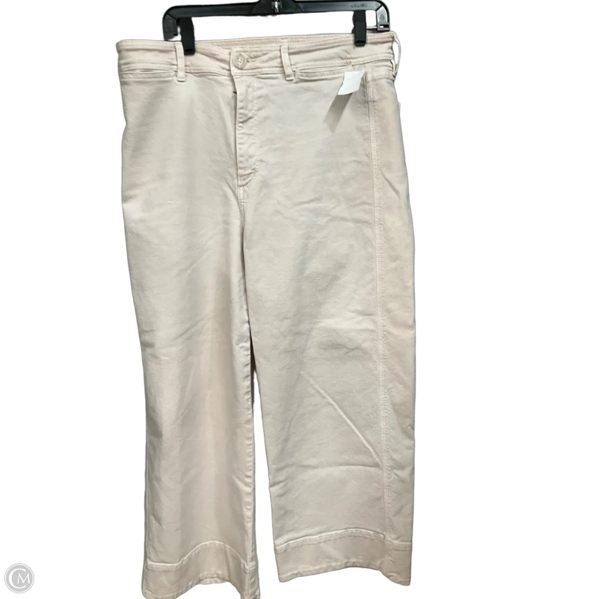 Pants Wide Leg By Loft In Beige, Size: 12
