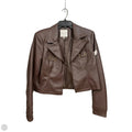 Jacket Leather By Bagatelle In Brown, Size: M