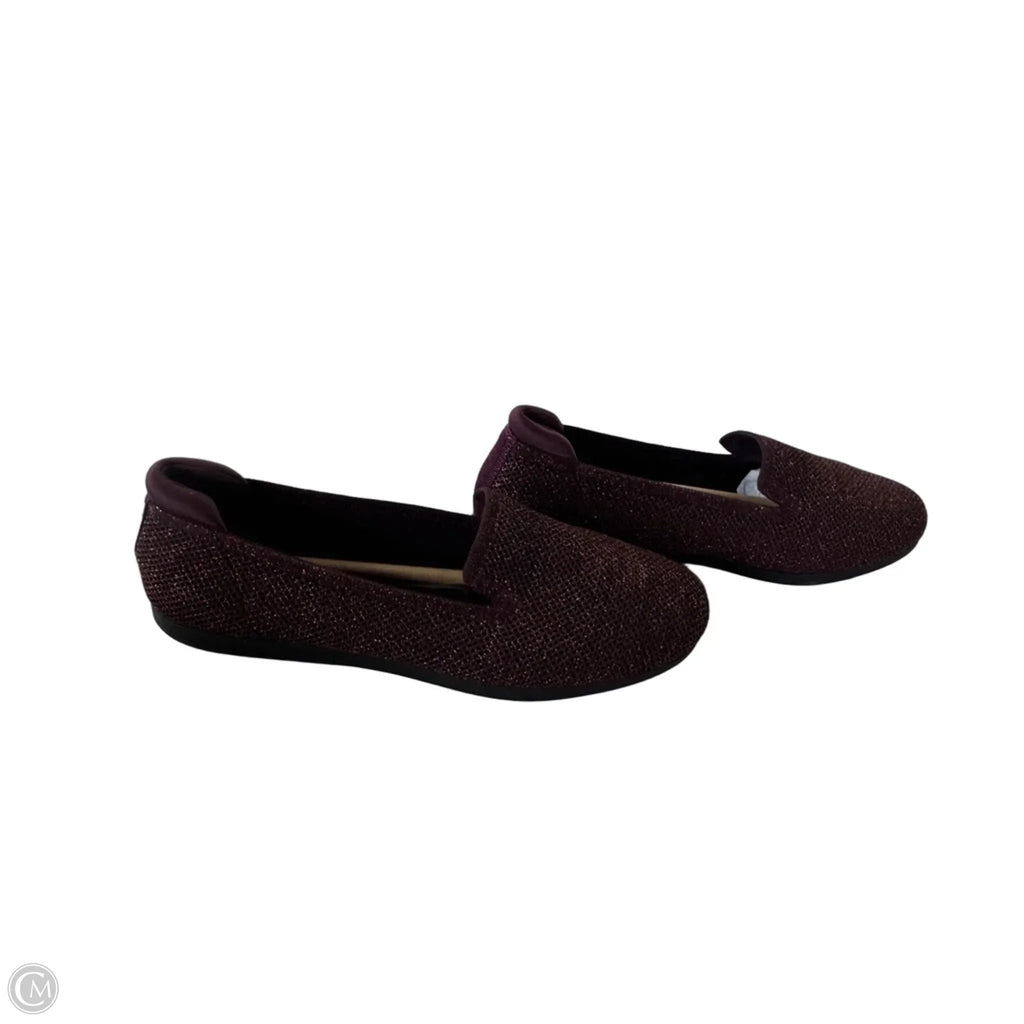 Shoes Flats By Clarks In Brown, Size: 6.5