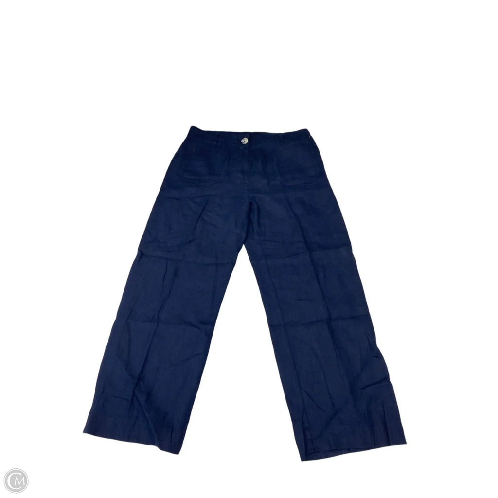 Pants Linen By Quince In Navy, Size: 10