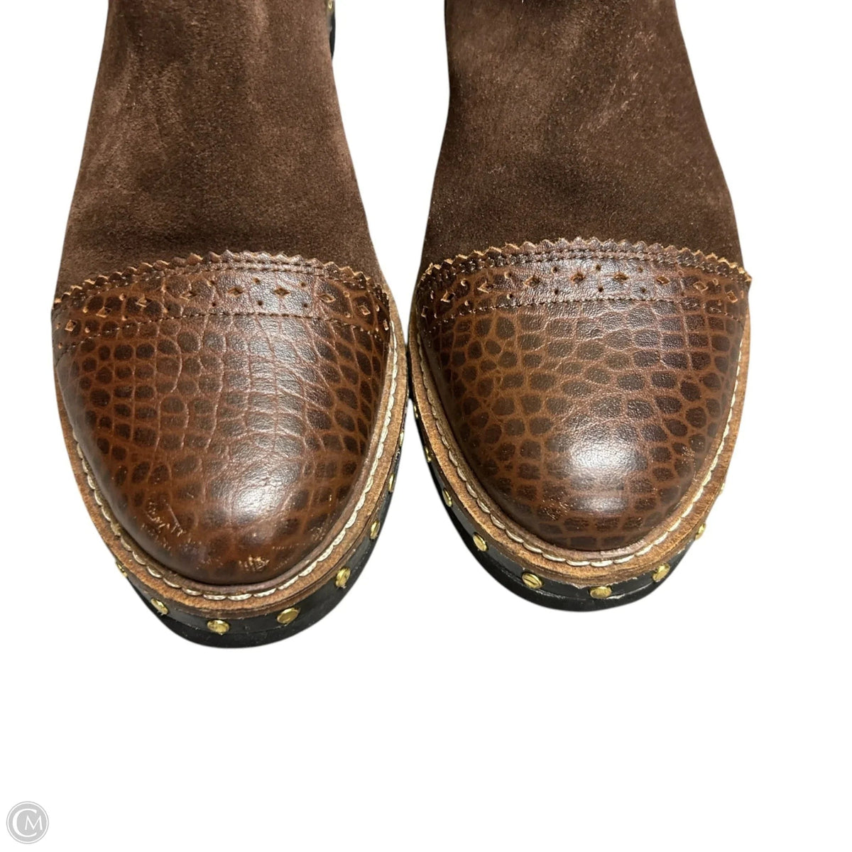 Boots Ankle Heels By Free People In Brown, Size: 6.5