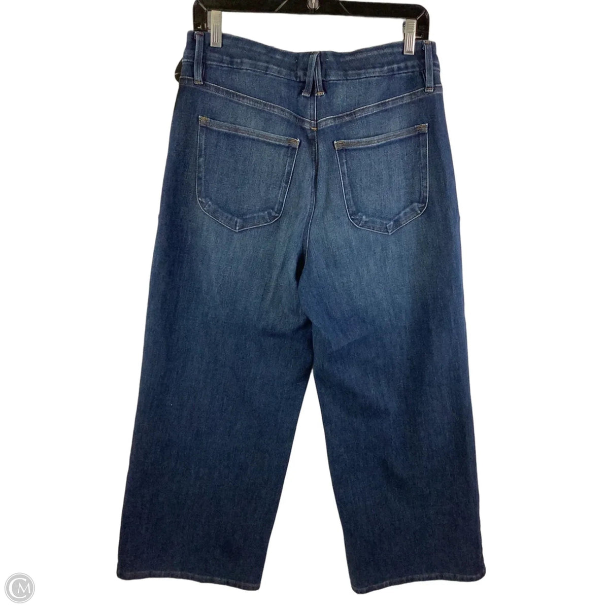 Jeans Wide Leg By Good American In Blue Denim, Size: 12