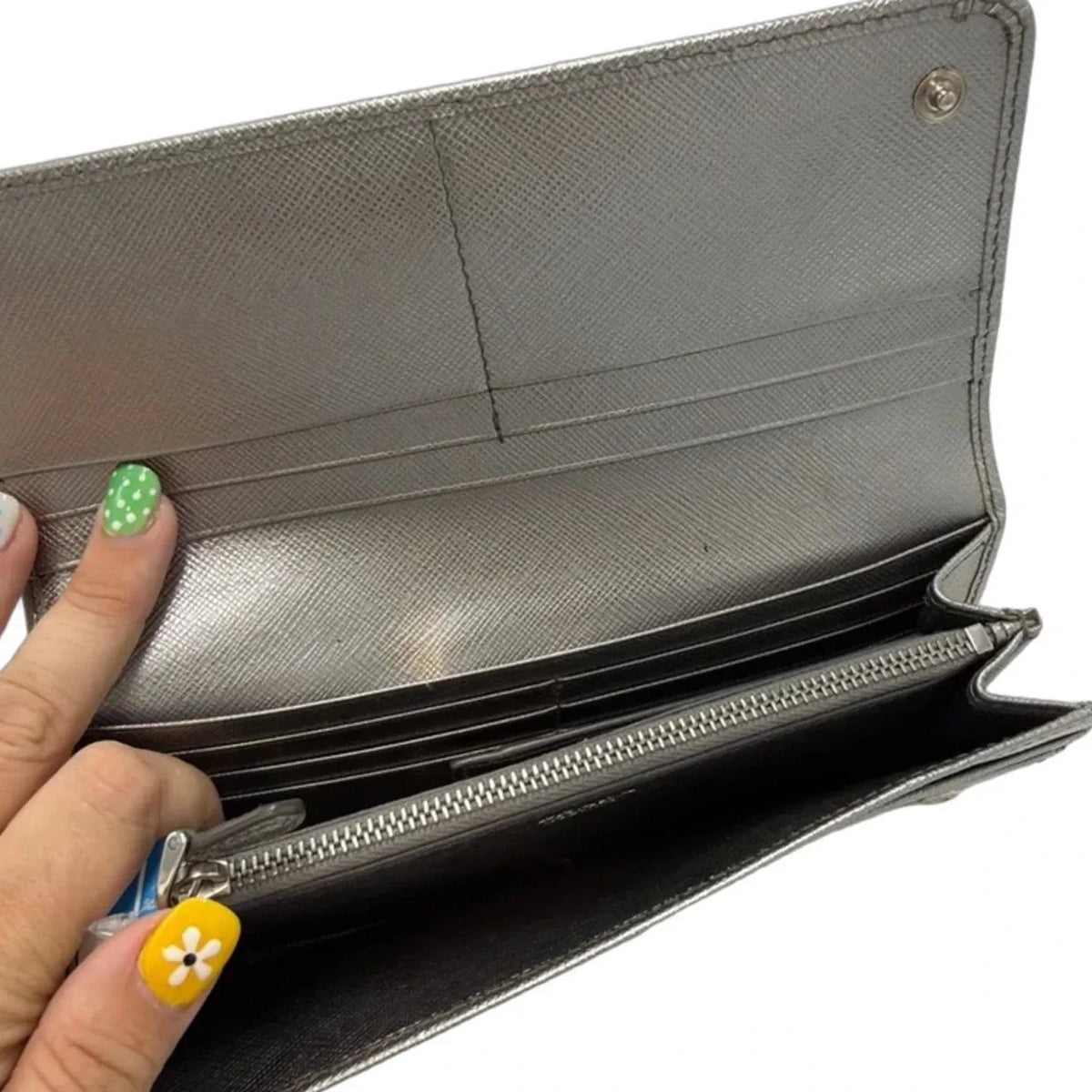 Prada Saffiano Continental Flap Luxury Wallet