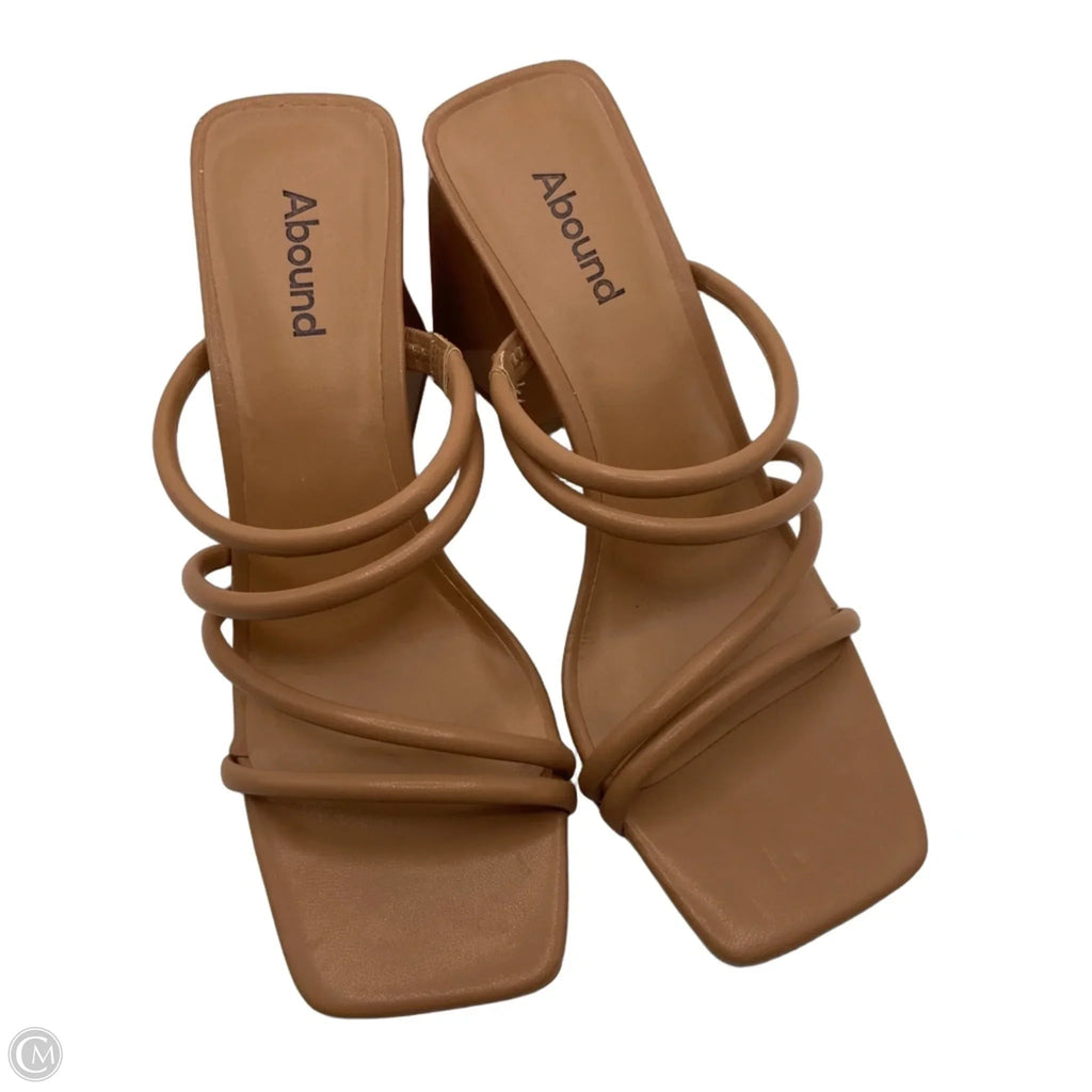 Shoes Heels Block By Abound In Tan, Size: 8